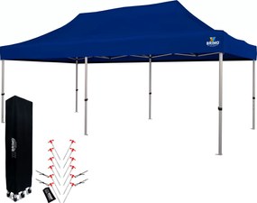 Cort tip foarfecă 3x6 m ALU fără pereți - Cadru din aluminiu, Impermeabil - fără pereți - Albastru