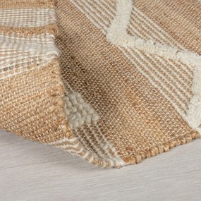 Covor din iută Flair Rugs Medina, 60 x 230 cm, bej