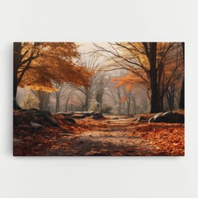 Tablou Canvas, 90x140cm, Dormitor si Living, Peisaje, Toamna, Autumn Forest