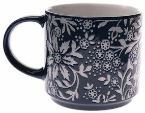 Cană din ceramică Floare albă, 390 ml