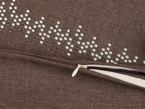 Husa de perna decorativa MELODY 40x40 cm, maro inchis