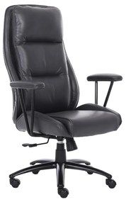 Scaun profesional Arka Chairs B164 piele ecologica de capra, brate si baza metalice, confortabil