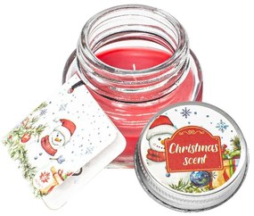 Set de lumânări aromate cu felicitare 28 g încutie cadou, Winter, mix 6 bucăți