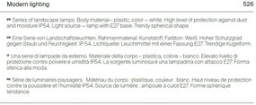 Pendul pentru iluminat exterior IP54 Erda alb