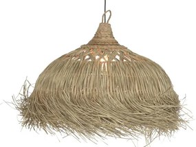 Lustră suspendată din fibre naturale cu franjuri, 75x45x95 cm, „Sorrento"