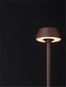 Lampadar/Lampa de podea LED de exterior IP65 ARION maro rustic