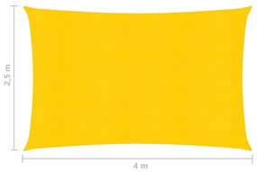 Panza parasolar, galben, 2,5x4 m , HDPE , 160 g m   Galben, 2.5 x 4 m