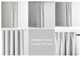 Draperie albă termoizolantă/dimout (semi-opacă) 140x245 cm Kierra – Restilo