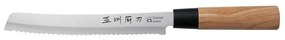 Cutit Osaka pentru paine, inox, maner lemn, 20 cm