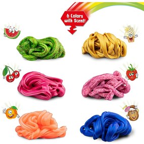 CRAZE - PLASTILINA 70 GRAME - FRUCTE - 6 MODELE DIFERITE - CRAZE (CRZ35368)