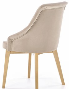 Scaun Toledo 2 velvet bej/stejar miere Solo 252