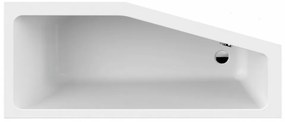 Cadă de baie asimetrică Keos 70x160x44 dreapta