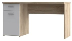 Birou GINO alb/stejar Sonoma