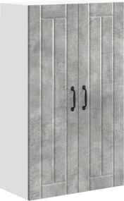 vidaXL Dulap de bucătărie Gri din beton 60 x 31 x 100 cm Lemn compozit