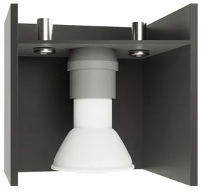 Plafonieră QUAD 2 2xGU10/40W/230V gri