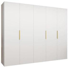 Dulap de haine 250 cm Mirabella 1 (alb + Auriu). 1126373