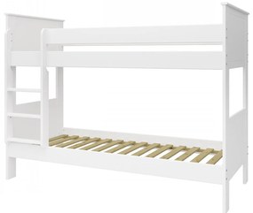 Pat supraetajat Albrim 90 x 200 cm, alb mat