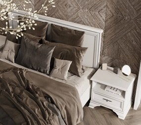 Dormitor LUXERA, Varianta 1, Dulap 5 Usi si 2 Sertare, MDF Alb Alpin