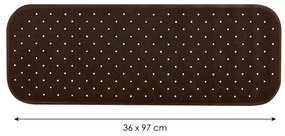 Spirella Covor de baie anti-alunecare CLASSPremium, maro, 36 x 97 cm