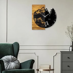 Ceas de perete 56x58 cm 1xAA lemn/metal