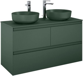 Elita Split dulap 120x45.8x63.5 cm sub chiuveta pe perete verde RE012007157010