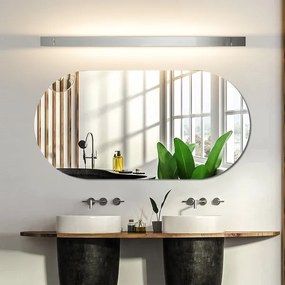 Brilagi-LED Oglindă iluminată de baie AQUA LINE, LED 24 W, 230 V, 90 cm, IP44, crom lucios