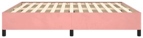 Cadru de pat, roz, 180x200 cm, catifea Roz, 35 cm, 180 x 200 cm