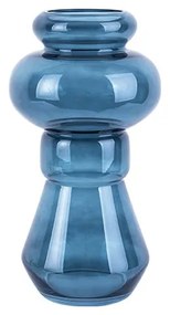 Vază din sticlă PT LIVING Morgana, înălțime 35 cm, albastru