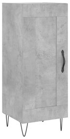 vidaXL Servantă, gri beton, 34,5x34x90 cm, lemn compozit