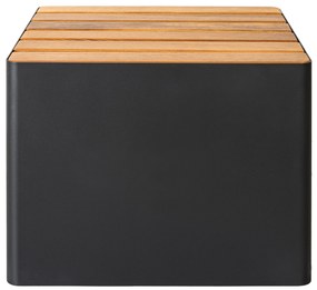 Scaun de exterior WOODGREEN, mai multe variante - Hobby Flower Culoare: negru/lemn natural