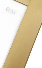 Cabina de dus Rea City cu cadita neagra 80x100 cm auriu periat