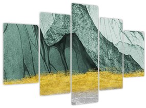 Tablou - Munții Smarald N⁰2 (150x105 cm)