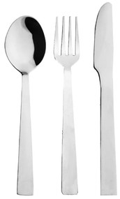 Tacâmuri argintii din oțel inoxidabil 3 buc. Plain – Orion