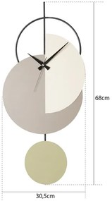 Ceas de perete 68x30,5 cm 1xAA