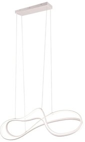 Lustră albă LED cu abajur din metal Nala – Trio Select