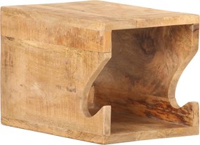 vidaXL Suport bicicletă de perete, 35x25x25 cm, lemn masiv mango brut