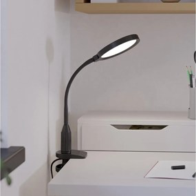 Eglo 902174 - Lampă LED dimabilă cu clemă LAURO LED/5,5W/230V 2700/4000/6500K neagră