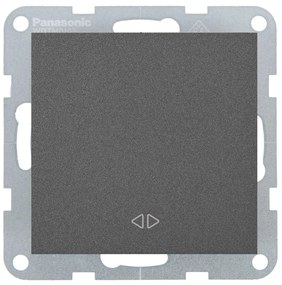 Intrerupator cruce 10A, IP20, Grafit, Panasonic Karre Plus 55