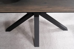 Masa extensibila Columbus Ceramic maro LEGNO/negru L160-240 cm