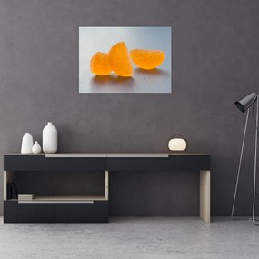 Tablou pe sticlă cu mandarine (70x50 cm)
