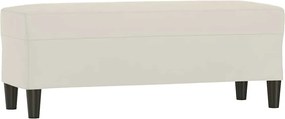 vidaXL Bancă, crem, 100x35x41 cm, catifea