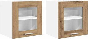 vidaXL Dulap suspendat Riga 2 pcs Stejar Artizanal 40 x 31 x 40 cm
