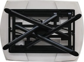 Masa ceramica extensibila Rotativa White  120 x 88 x h 76 cm