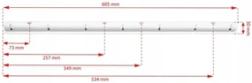 ShopJK USCATOR RUFE DE TAVAN ALB, 7 - BARE, 90 CM