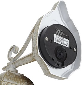 Felinar de perete de exterior vintage bej cu auriu antic IP44 - Antigua Down