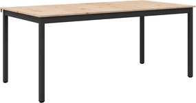 vidaXL Masă de dining natural 140 x 80 x 75 cm Lemn de pin masiv