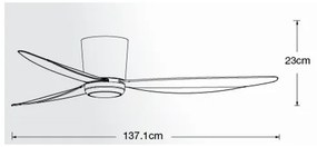 Ventilator LED dimabil Lucci air 21610649 ARRAY 1xGX53/12W/230V alb + telecomandă