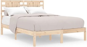 vidaXL Cadru de pat mic dublu, 120x190 cm, lemn masiv