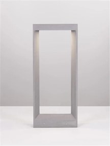 Stalp LED mediu pentru exterior design modern IP65 Cairo gri