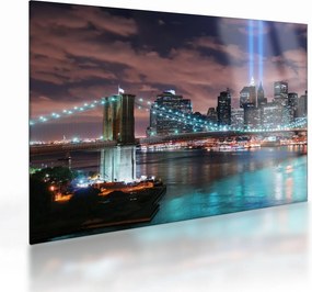 Tablou pe sticlă - New York, Manhattan (70x50 cm)
